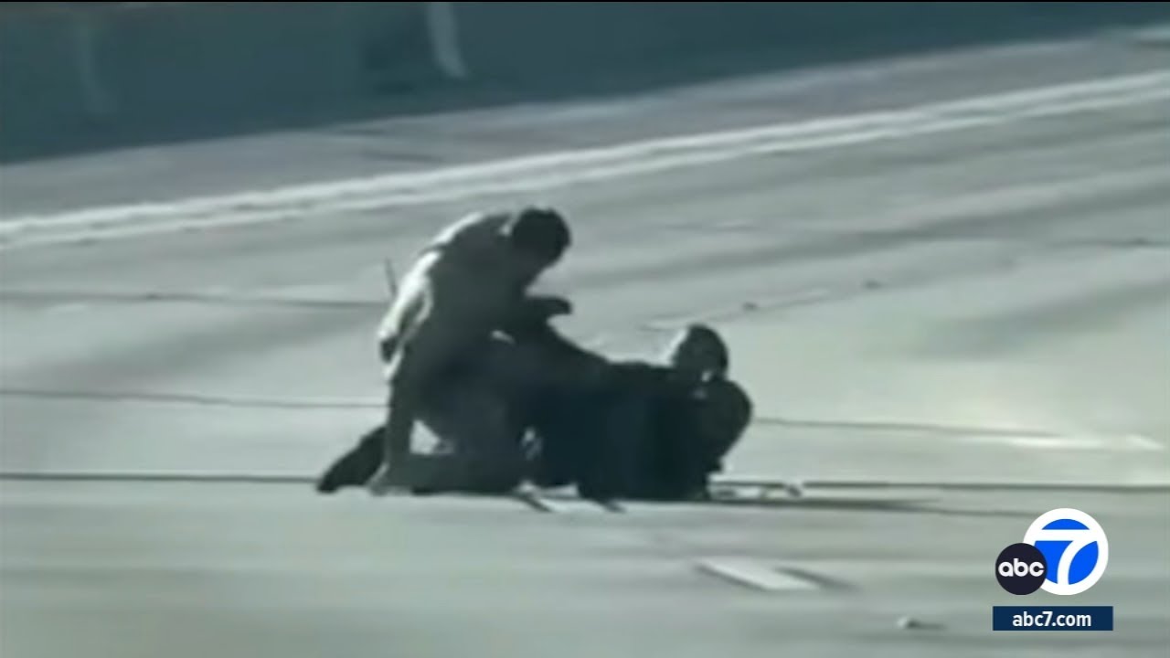 Video shows CHP officer fatally shoot man on 105 Freeway in Lynwood