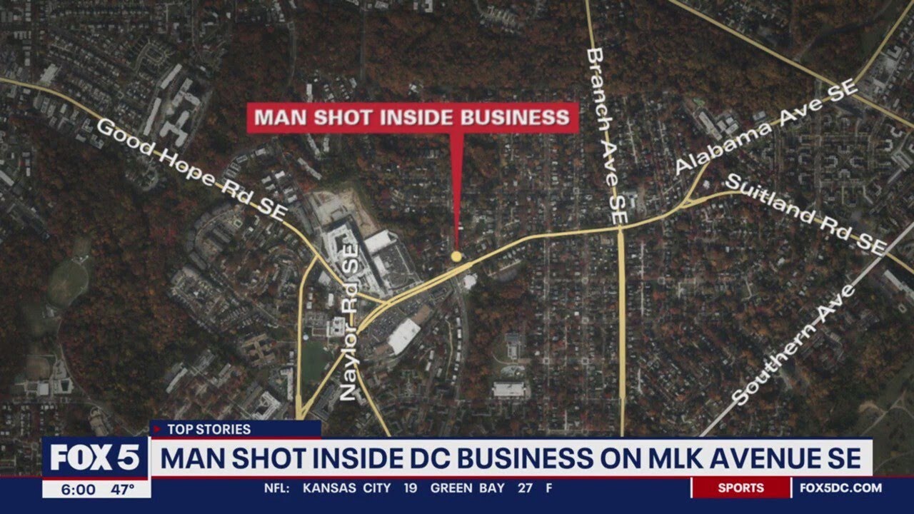 Man shot, seriously injured inside DC business