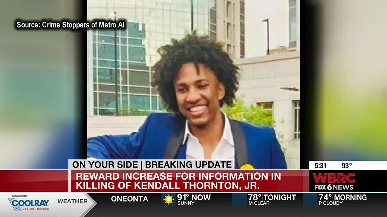 Reward increase for information in killing of Kendall Thornton, Jr.