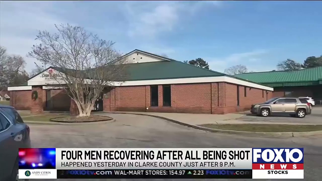 Four men shot Sunday night in Clarke County, sheriff says