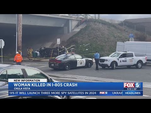 Woman Killed After SUV Plummets From I-805 In Chula Vista
