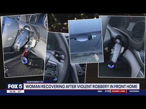 DC woman recovering after violent robbery in front of her home