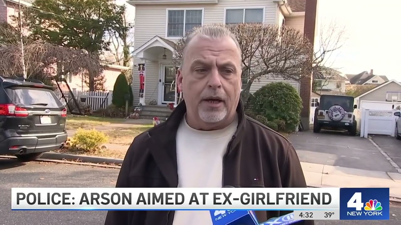 Long Island man sets fire to ex-girlfriend's door, burning multiple cars: Police | NBC New York