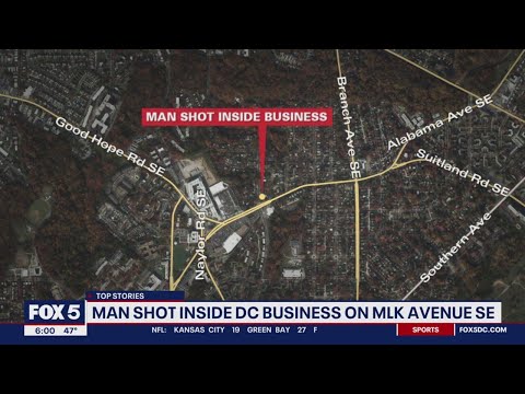 Man shot, seriously injured inside DC business