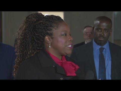 State's Attorney Aisha Braveboy speaks after verdict reached in trial of former cop charged with mur