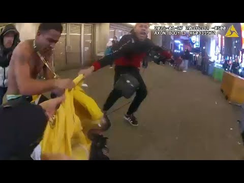 Shocking footage: Police body cam shows attack on NYPD officers in Times Square