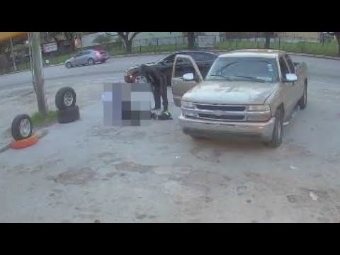 Houston family watches as man is shot to death