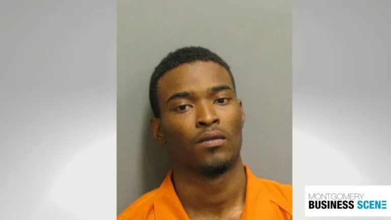 A man has been charged with robbery after a chase and crash in Montgomery.