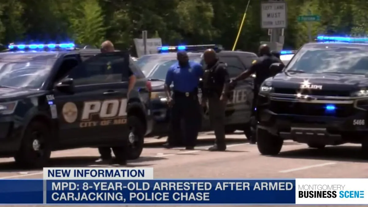 Alabama Police Arrest 8-Year-Old Who Stole A Car At Gunpoint