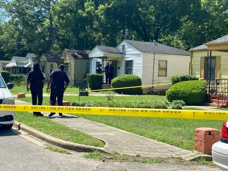 South Precinct officers found a man slain in a house in the 4300 block of 13th Avenue North on June 26, 2023. (Carol Robinson)
