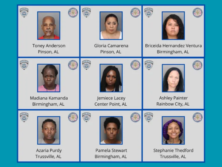 9 arrested for shoplifting in Trussville