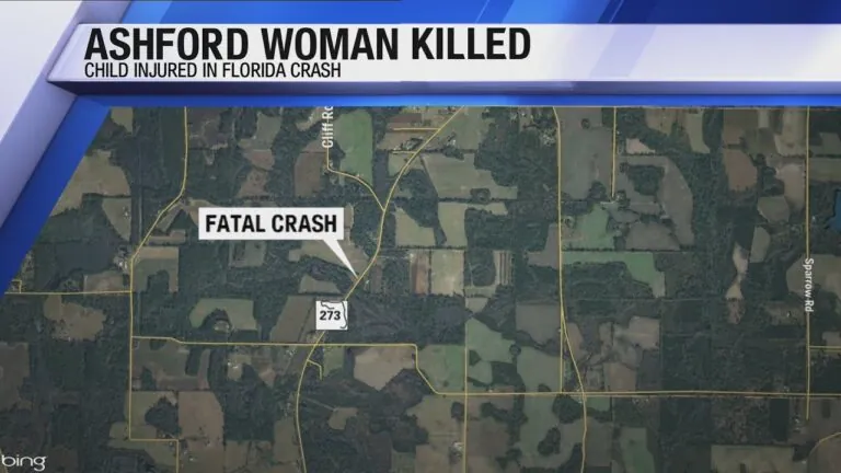 Ashford woman killed, child injured in Florida crash, FHP