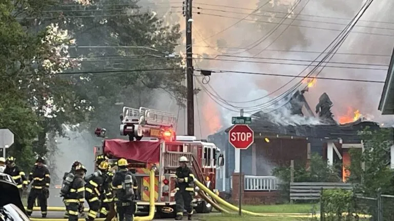 Montgomery firefighters battle early morning house fire