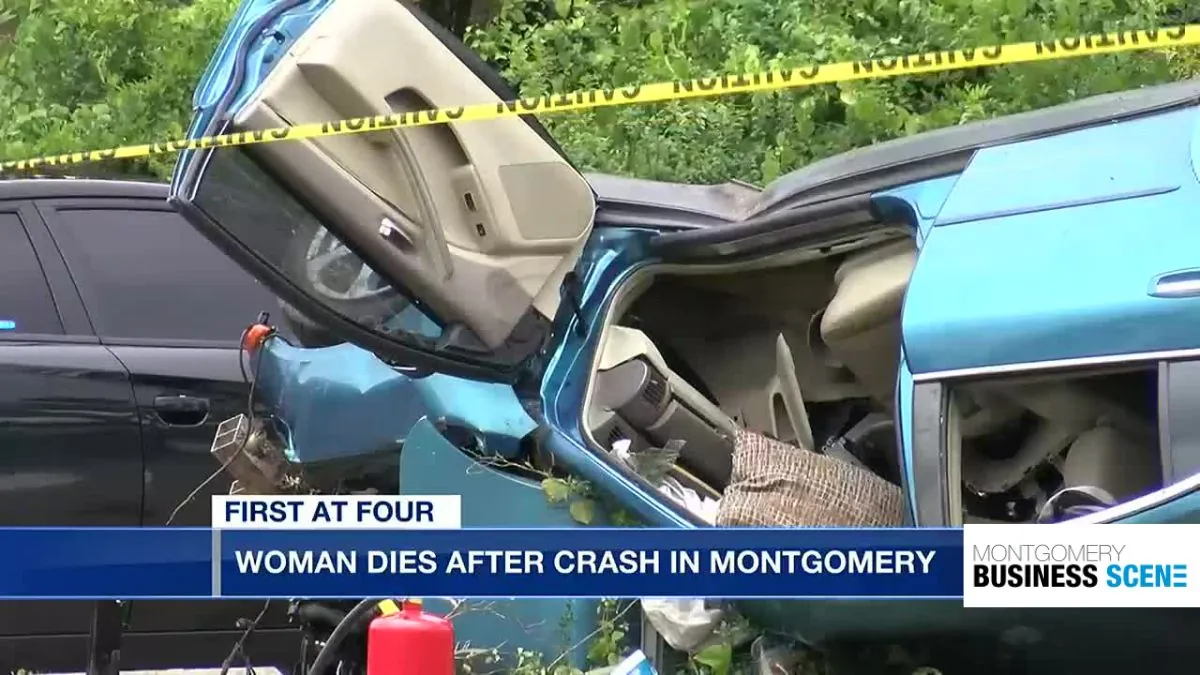 Woman dies after Montgomery car crash