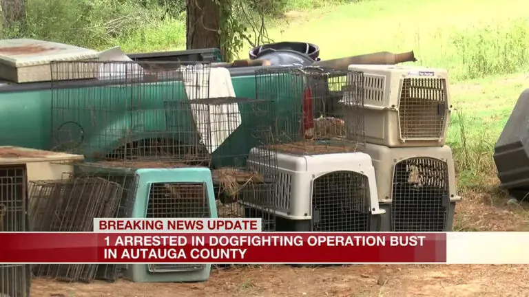 1 arrested in Autauga County huge dog fighting operation