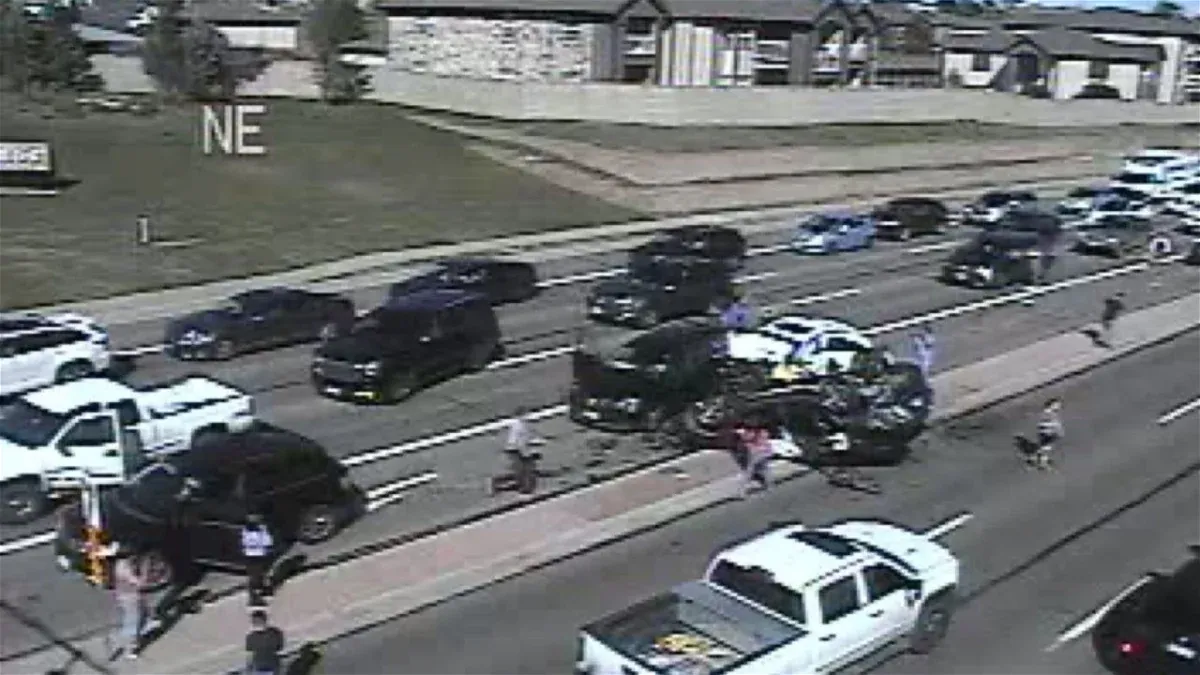 5-car crash in northeast Colorado Springs sends multiple people to the hospital