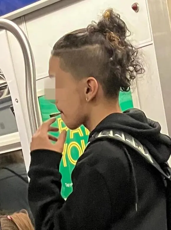 Although it’s illegal to smoke marijuana or tobacco on the subway, it didn’t stop this young man from lighting up on the F train earlier this week.
