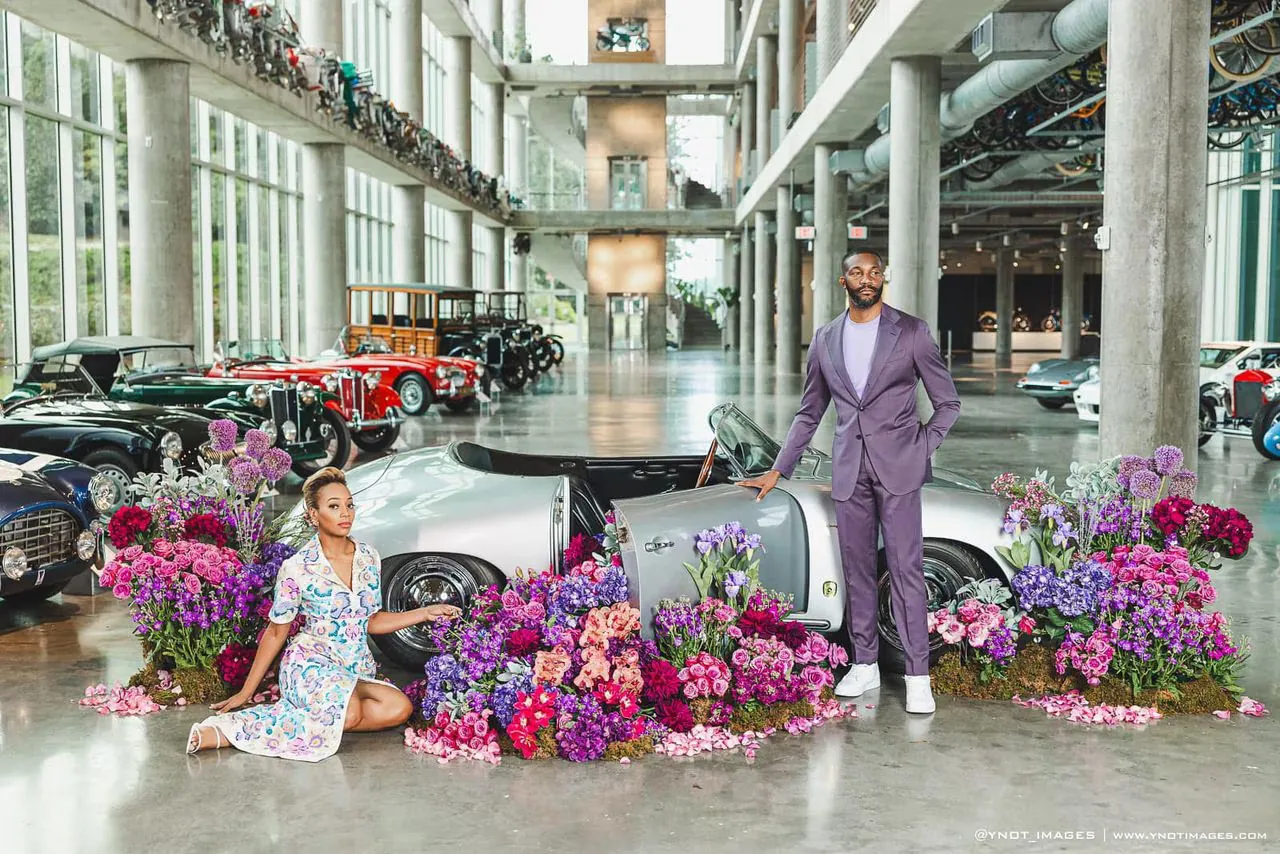 Barber Motorsports backdrops Birmingham Mayor Woodfin's engagement photos