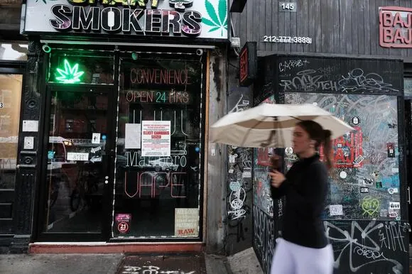 Illegal cannabis shops have proliferated in New York.
