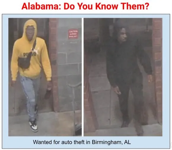 Individuals wanted after cars were stolen from a parking deck