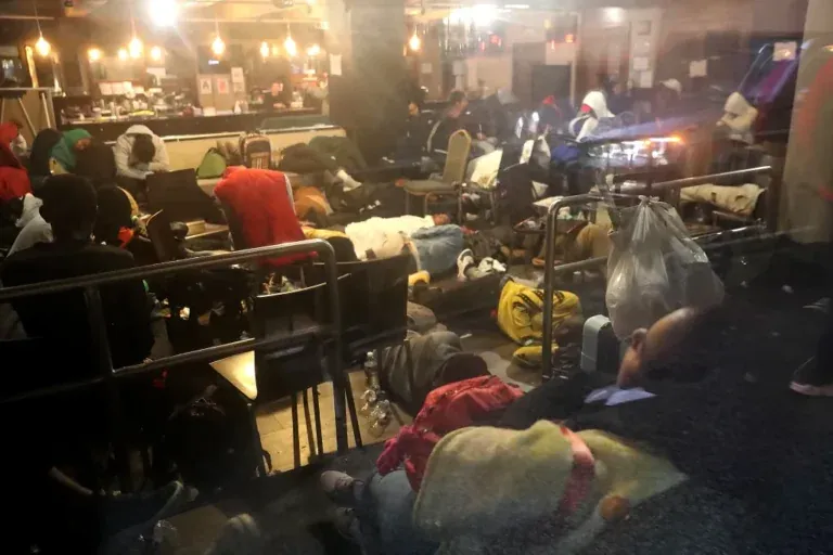 Migrants forced to sleep on floor at NYC’s Roosevelt Hotel shelter as city hits deadline for stay limit