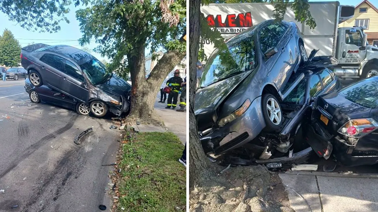 On Long Island, a driver fires a shot at a car that was moving too slowly