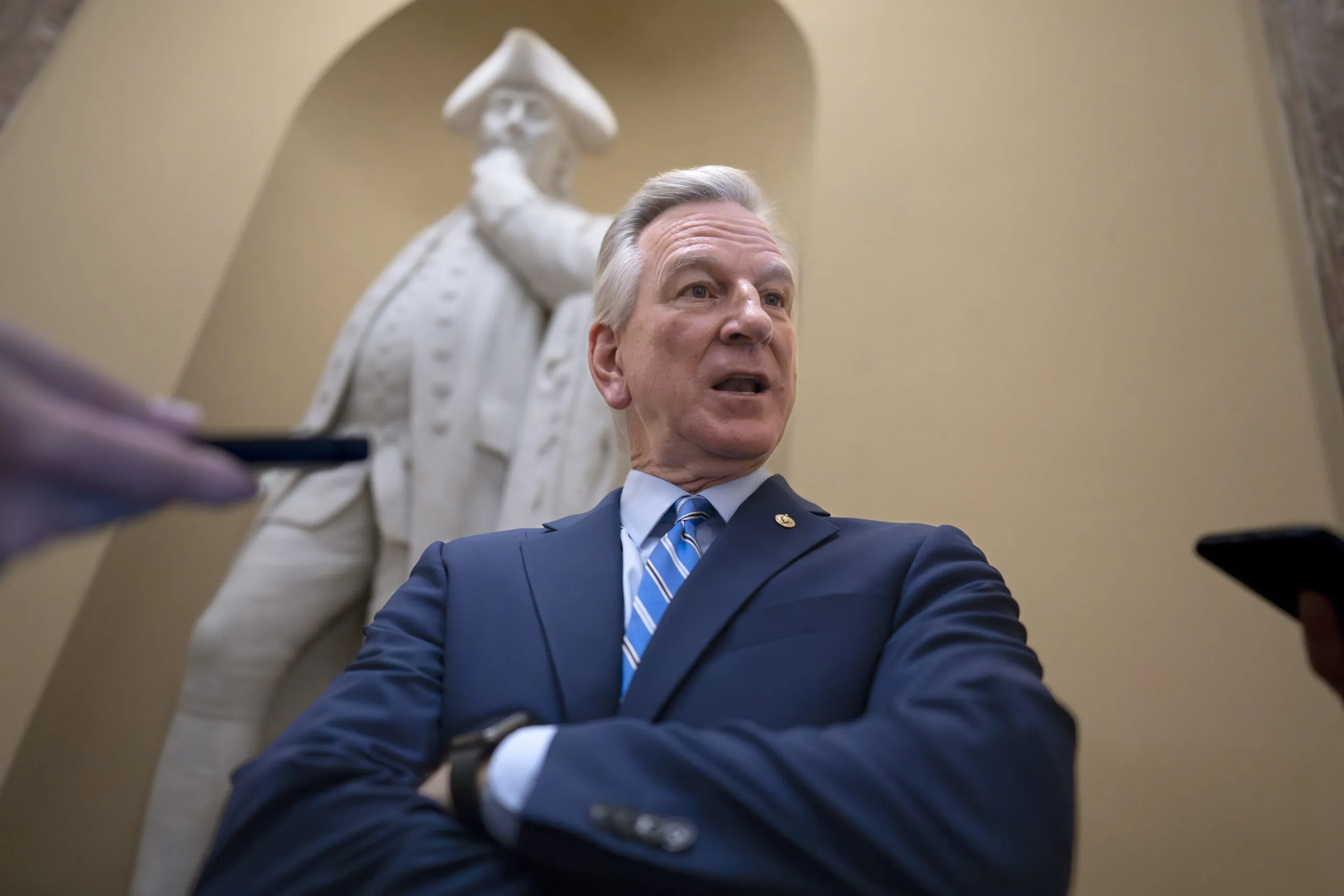 Tuberville offers senator best wishes in altering his stance on military holds