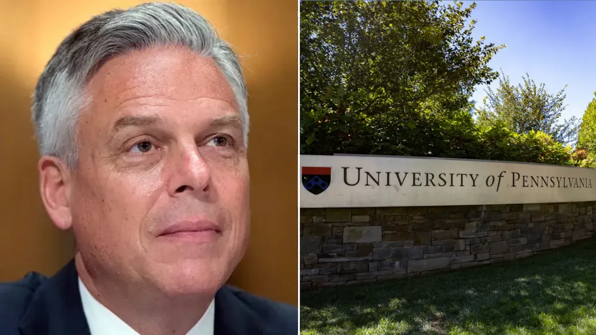 Jon Huntsman claims family ‘will close its checkbook’ to Penn over Hamas attack on Israel, lack of response.