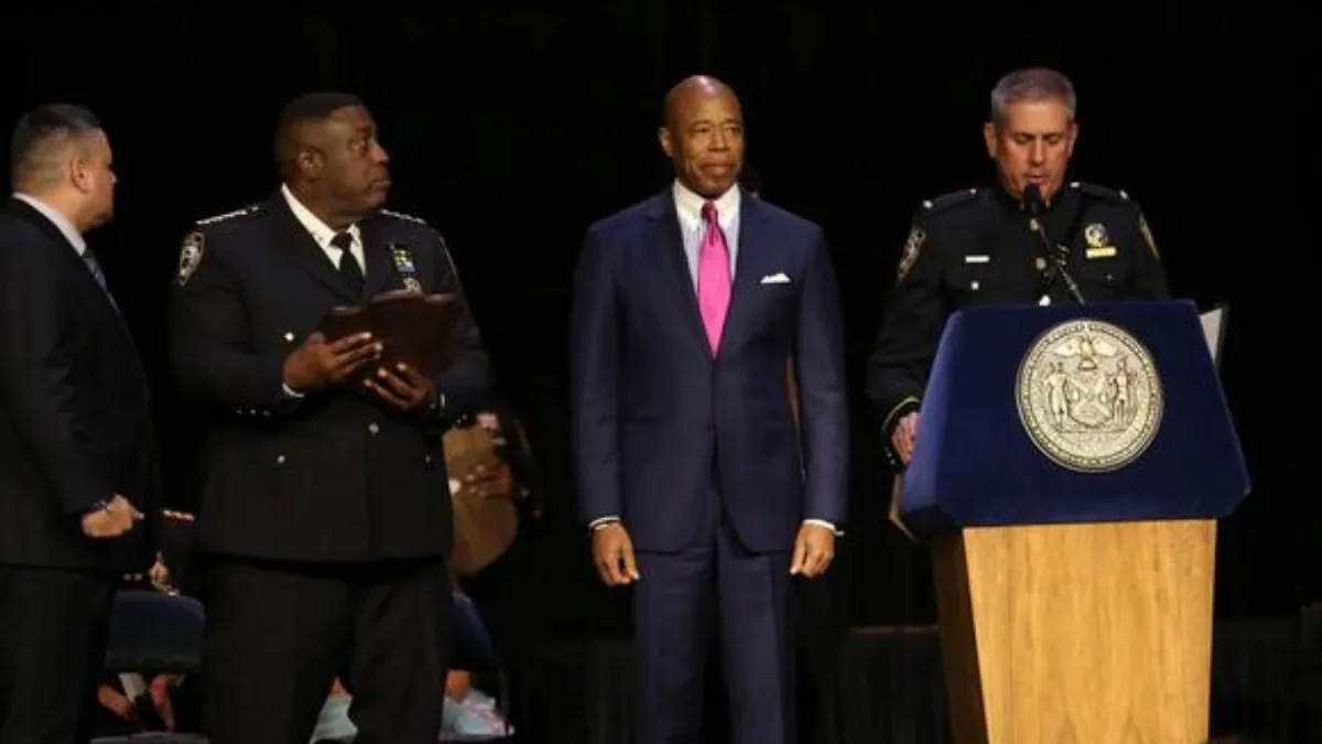 Mayor Adams jeered by new cops at NYPD graduation ceremony