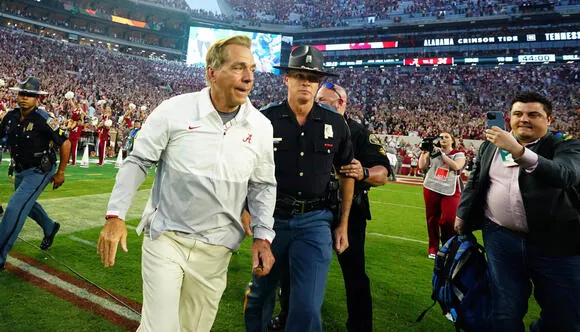 Security Guard Absolutely Leveled a Fan Who Ran on Field After Alabama Beat Tennessee