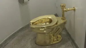 4 charged in theft of 18-karat gold toilet
