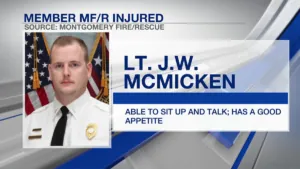 Injured Montgomery FireRescue Employee on the Road to Recovery