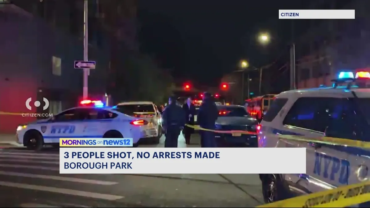 Police 3 teens injured in overnight shooting in Borough Park