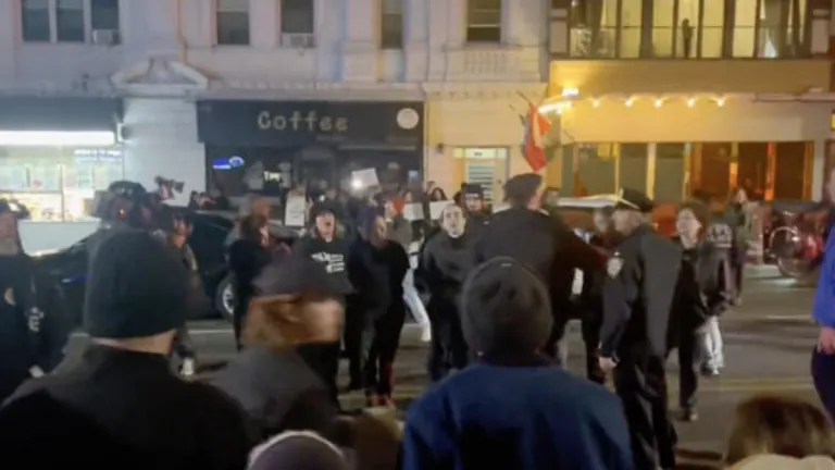 Police Arrest NYC Ceasefire Protesters Blocking Street in Front of Rep. Dan Goldman’s Brooklyn Office