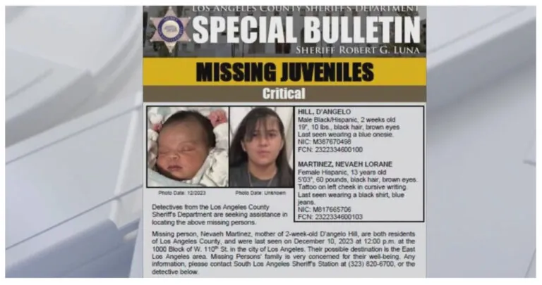 13-Year-Old Girl And Her Baby Disappear