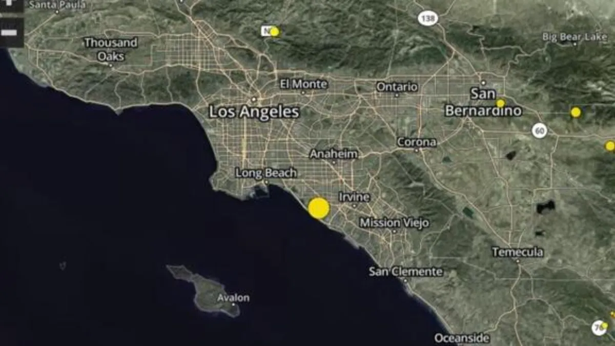 3.4 Magnitude Earthquake Shakes Orange County