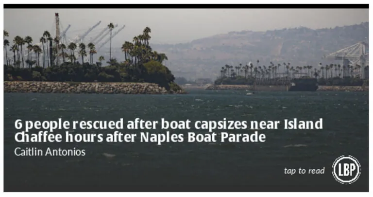 Hours After The Naples Boat Parade, A Boat Near Island Chaffee Capsized, Saving Six Persons