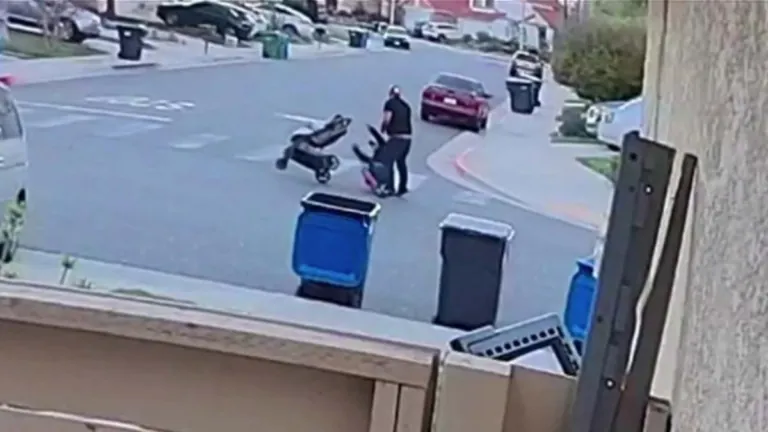 Arrest Captured In A Distressing Video Depicting A Horrifying Moment A Man Hauling A Baby Stroller In California Is Sucker-Punched