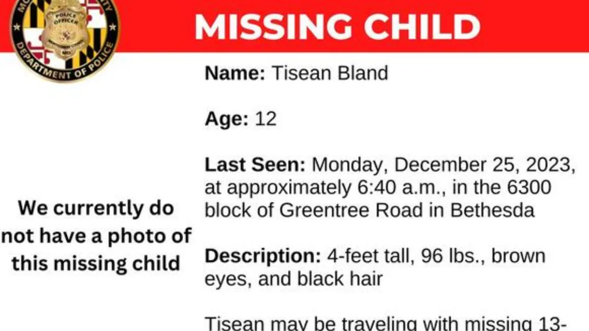 Local Detectives Request Public Assistance in Finding Missing Bethesda Boy