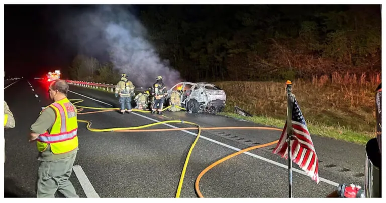 Over 36,000 Gallons Of Water Necessary To Extinguish Electric Vehicle Fire On I-65