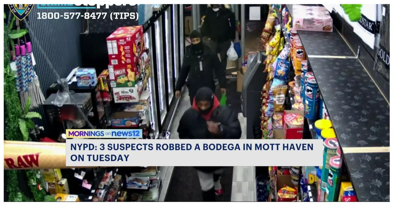 Nypd Searching For 3 Suspects In Bodega Robbery In Mott Haven