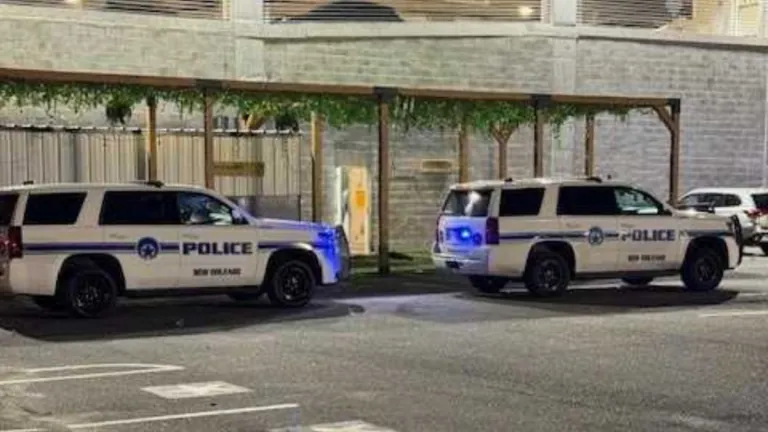 New Orleans Police Investigate A Downtown Shooting