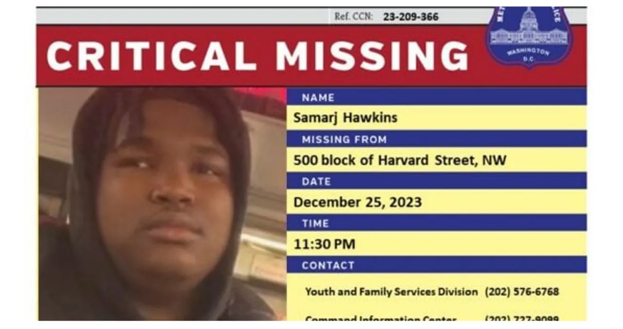 15-Year-Old Teenager Disappears in D.C. on Christmas Day