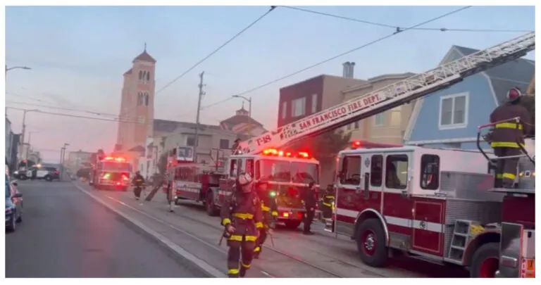 Two Homes On Judah Street In San Francisco Suffer Damage From Fire