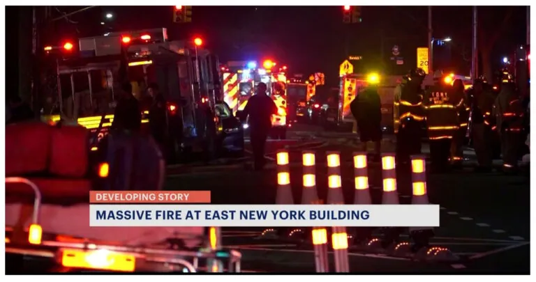 Apartment Building In East New York Engulfed In A Massive Fire