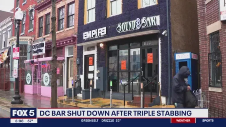 DC bar shutting down after triple stabbing