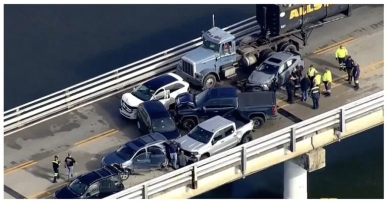 Dozens of Vehicles Involved in Major Accident on Foggy Maryland Bridge