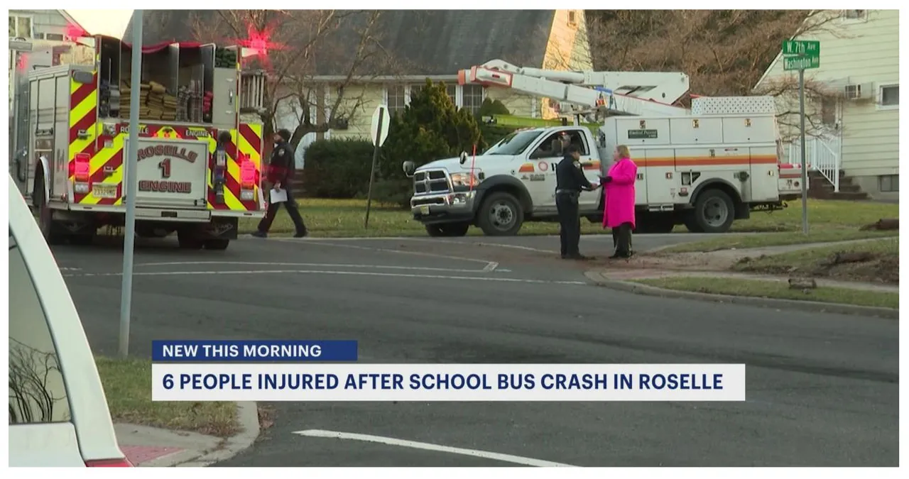 School Bus Crash In Roselle Leaves 4 Students And 2 Adults Injured, Say Police