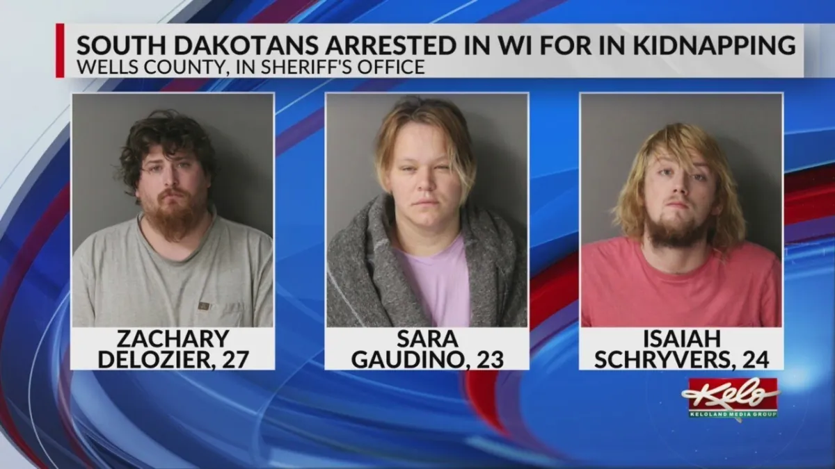 Wisconsin Catches Abducted Indiana Girl; South Dakota Trio Arrested