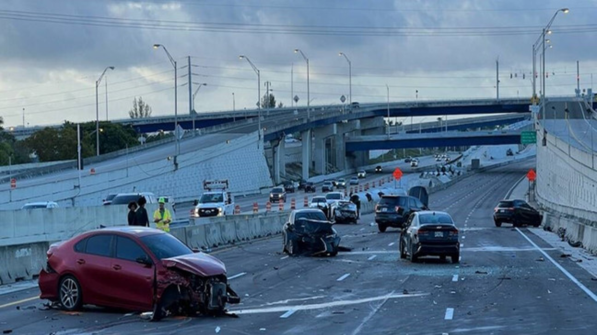 23-year-old woman tragically died in a six-vehicle collision on I-95